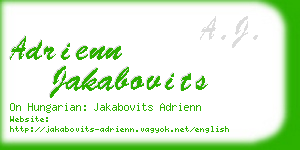 adrienn jakabovits business card